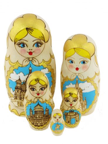 Matryoshka 5 places zhenka &quot;Moscow&quot;