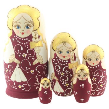 Dolls punch 5 seats Burgundy