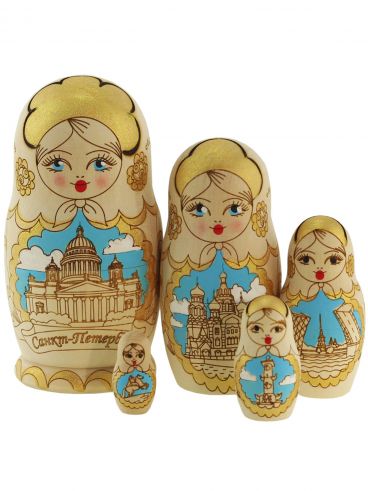 Nested doll 5 places zhenka &quot;St. Petersburg-1&quot;