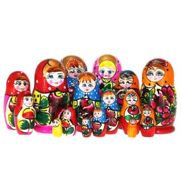Matryoshka Majdan 5 pcs small mix