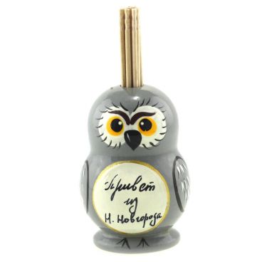 Stand for toothpicks &quot;Owl.Hello from N.Novgorod&quot;