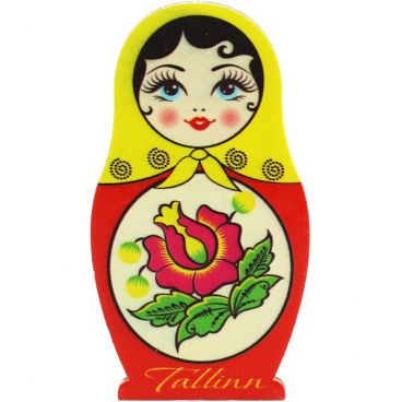 Matryoshka Matryoshka &quot;Tallinn. Semenovskaya&quot; yellow shawl