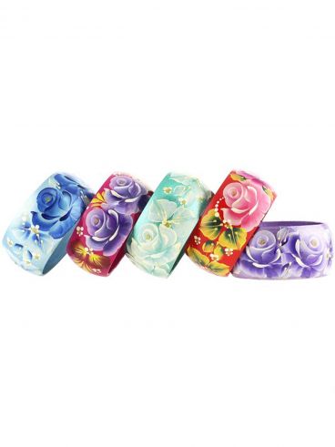 Wide bracelet &quot;Roses&quot; assorted 4 cm/decoration/accessory