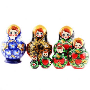 Matryoshka paunchy 5 pcs mix