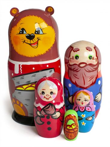 Matryoshka 5 places average fairy Tale. &quot;Masha and the bear&quot;