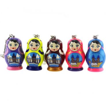 Keychain set Prague pack of 10 pcs