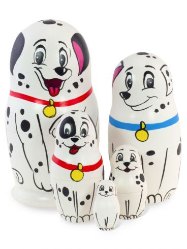 Animal Matryoshka 5 pcs &quot;Dalmatians&quot;