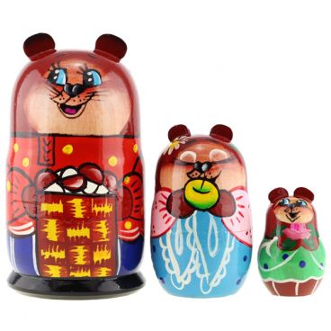 Matryoshka &quot;bear&quot; 3 pcs