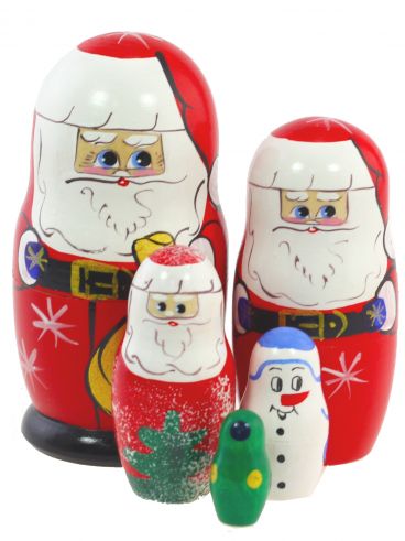 Matryoshka &quot;Santa Claus&quot; 5pcs