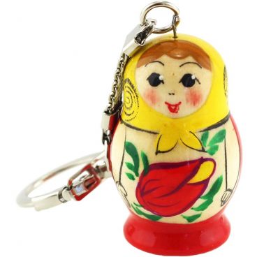 A set of key chains &quot;Matryoshka.Yellow-red&quot; 10 pcs in a package