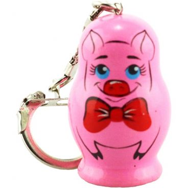 Keychain-animal &quot;Pig Girl&quot;