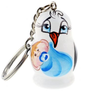 Keychain Bird Stork boy
