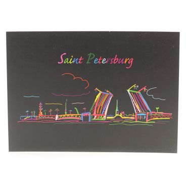 A set of cards 10 * 15 &quot;Saint Petersburg&quot; 10pcs.