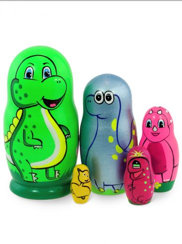 Matryoshka-animal 5 pcs Dinosaur