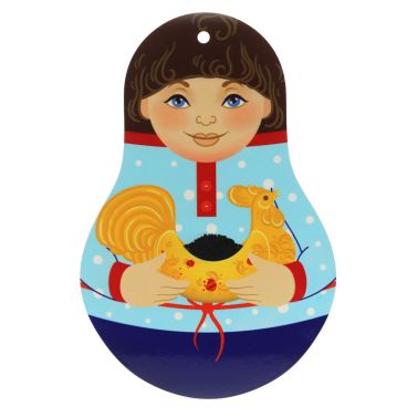 Board matryoshka souvenir &quot;A boy with a cornflower&quot;