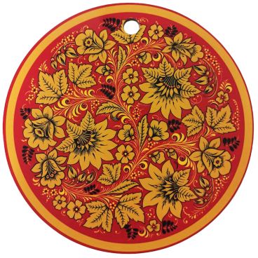 Souvenir board round &quot;Like Khokhloma-2&quot;